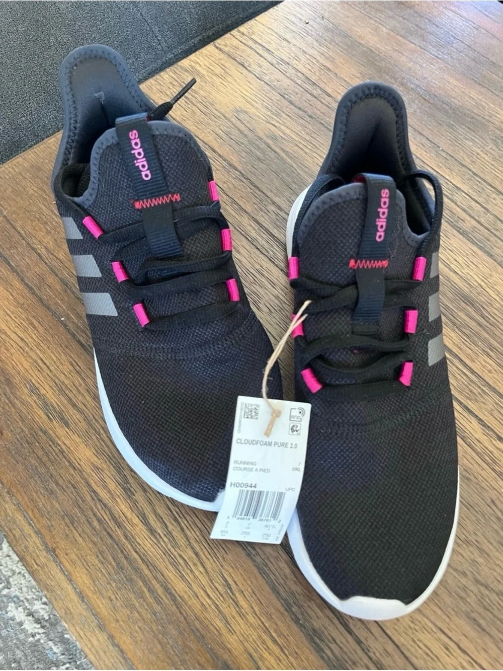 NWT Adidas Cloudfoam Women’s Shoes Black and Pink
